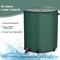 60 Gallon Green Portable and Foldable Collapsible Rain Barrel Water Collector with Mesh Top